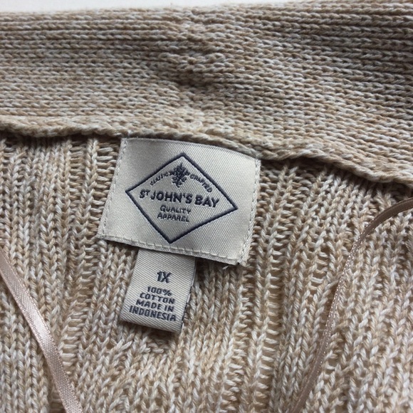 Long cotton cardigan with square pockets 1X - Picture 2 of 6